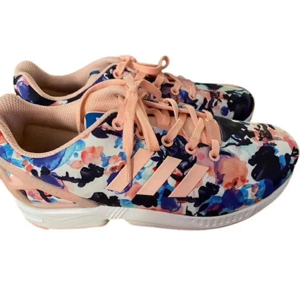 Adidas ZX Flux J Ortholite Hazcor/White BB2879 Size‎ 6.5